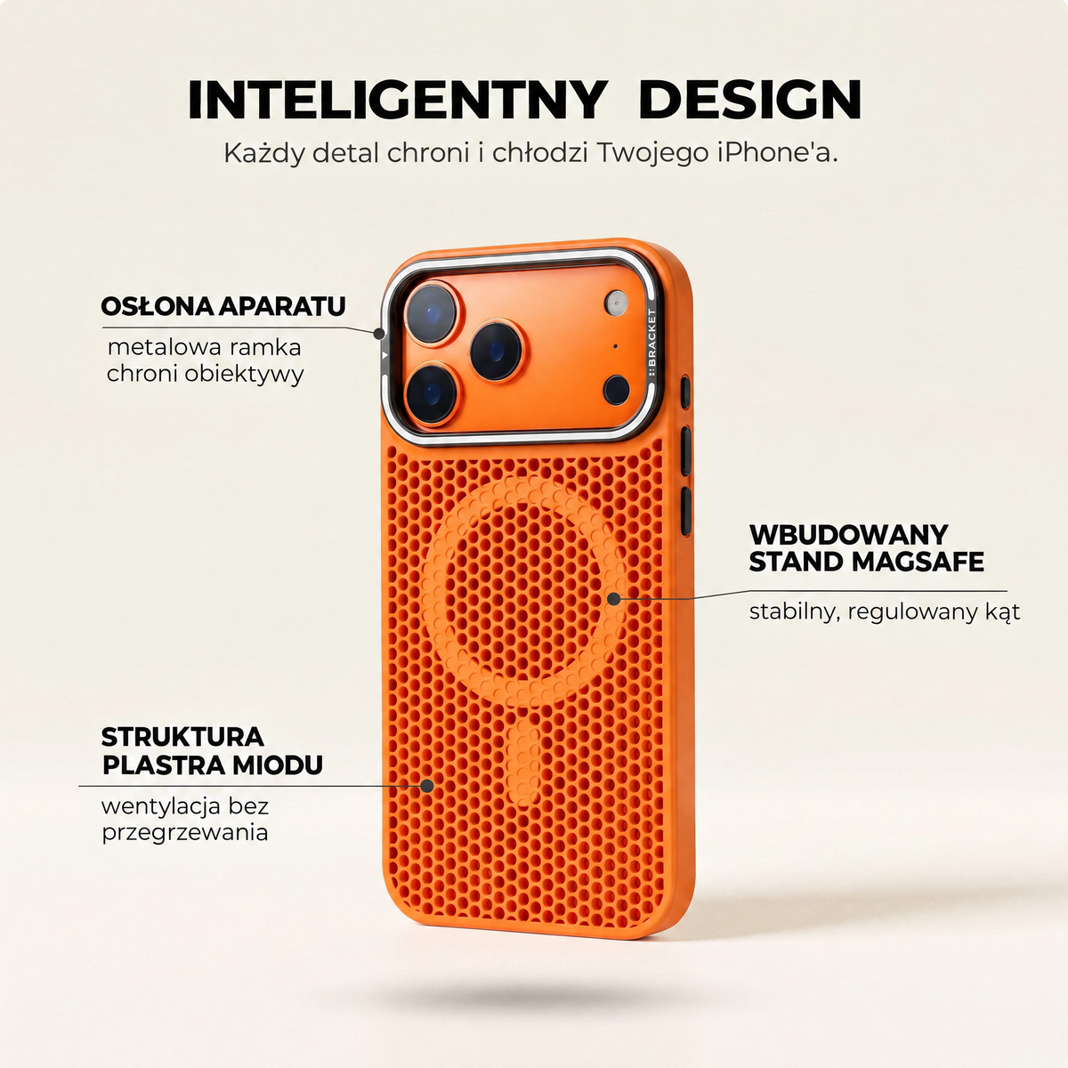 Inteligentny design etui Solenza
